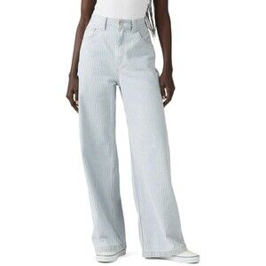 Levi’s Cinch Baggy Carpenter Jeans Striped Denim Size 25 EUC